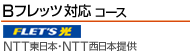 Bフレッツ対応コース NTT東日本・NTT西日本提供