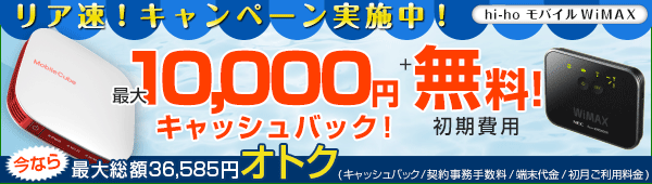 hi-ho ���o�C���R�[�X WiMAX���ďڂ����͂�����